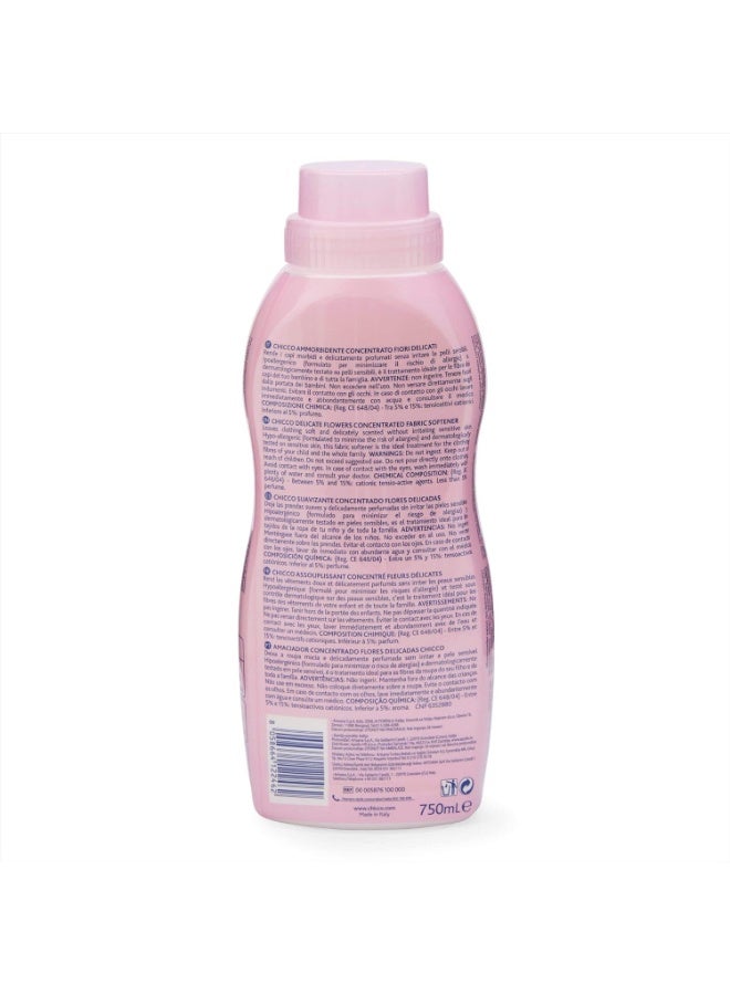 Chicco Baby Fabric Softener with New Odour Elimination Technology, Keeps Clothes Gentle, Fresh & Fragnant, Dermatologically Tested, Delicate FLowers (750ML) - Image 3